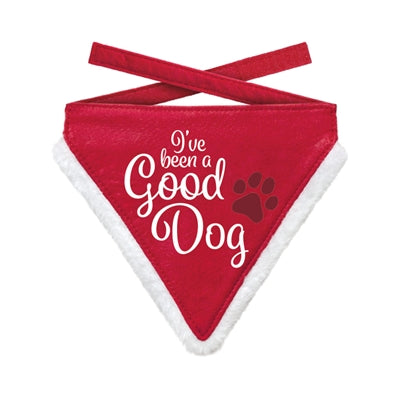 Plentygifts kerst bandana goede hond rood