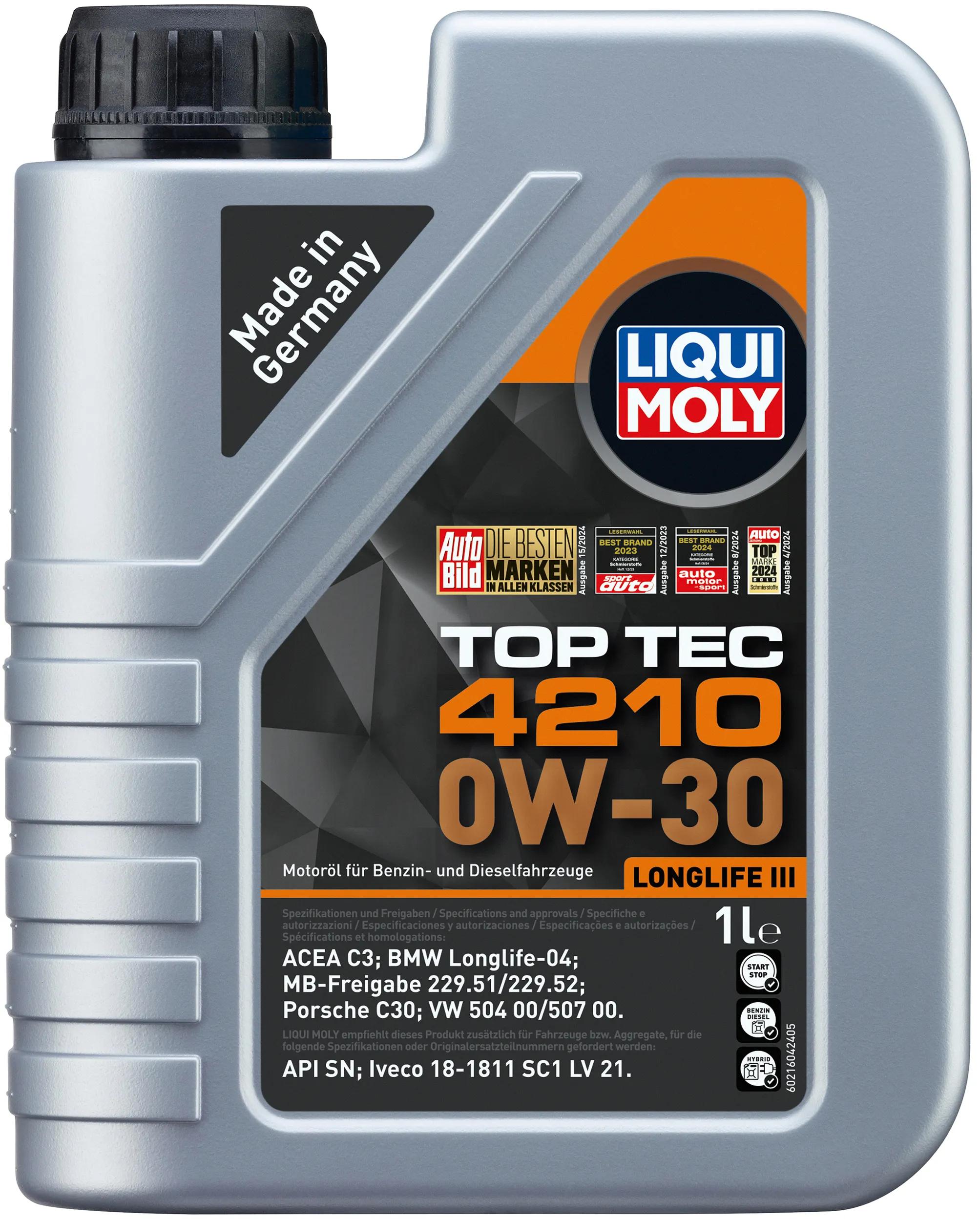 Liqui moly top tec 4210 0w-30 1 l