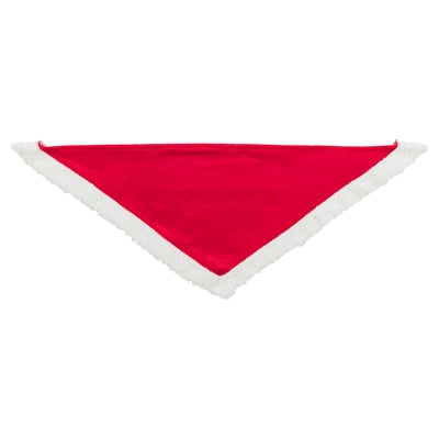 Trixie kerstbandana fluweellook rood assorti