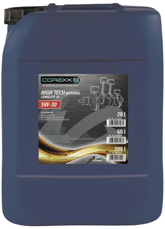Corexx motoroil 5w-30 20 l high tech ll3