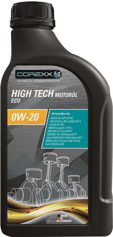 Corexx motoroil 0w-20 1 l high tech eco