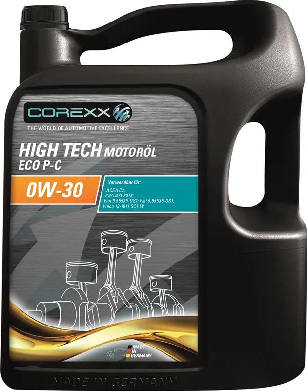 Corexx motoroil 0w-30 5l high tech eco