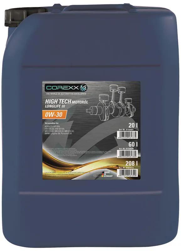 Corexx ht ll iii 0w-30 20l