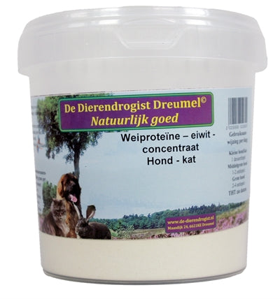 Dierendrogist Weiproteïne concentraat hond kat