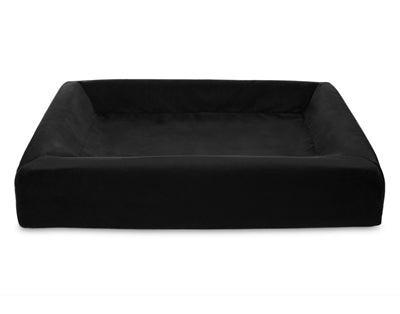 Bia bed Royal fluweel hoes hondenmand zwart