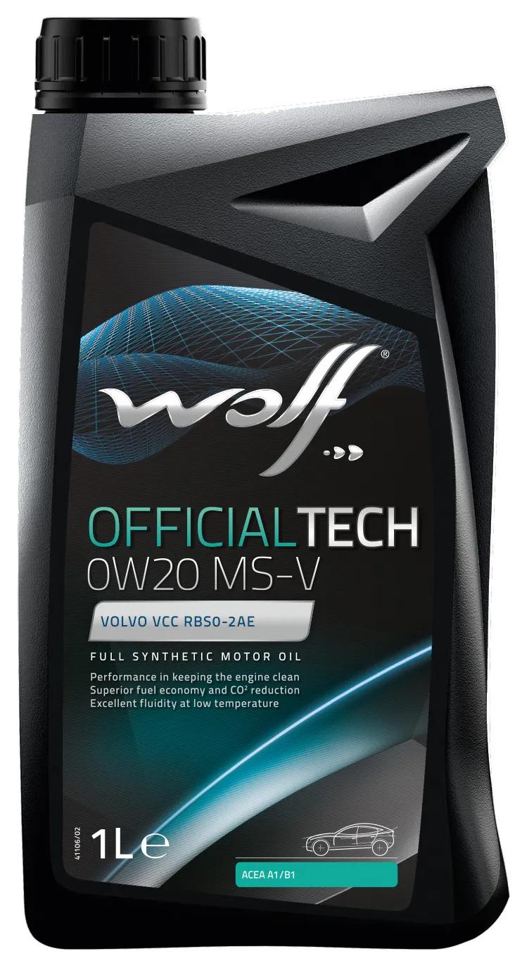 Wolf motoroil 0w20 1l off.tech ms-v