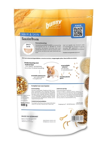 Bunny nature Hamsterdroom expert haar huid
