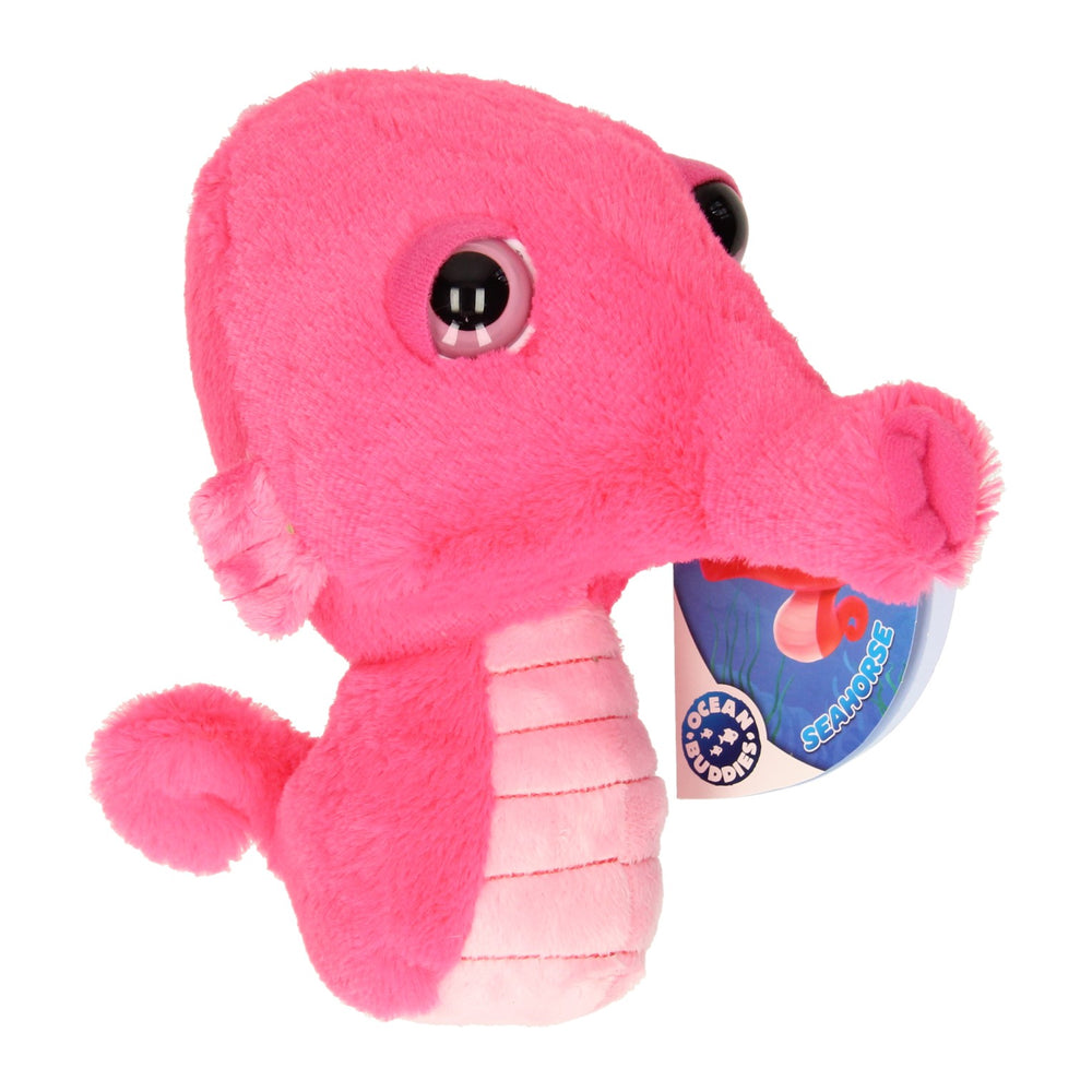 Knuffel big head pluche zeepaard, 22cm