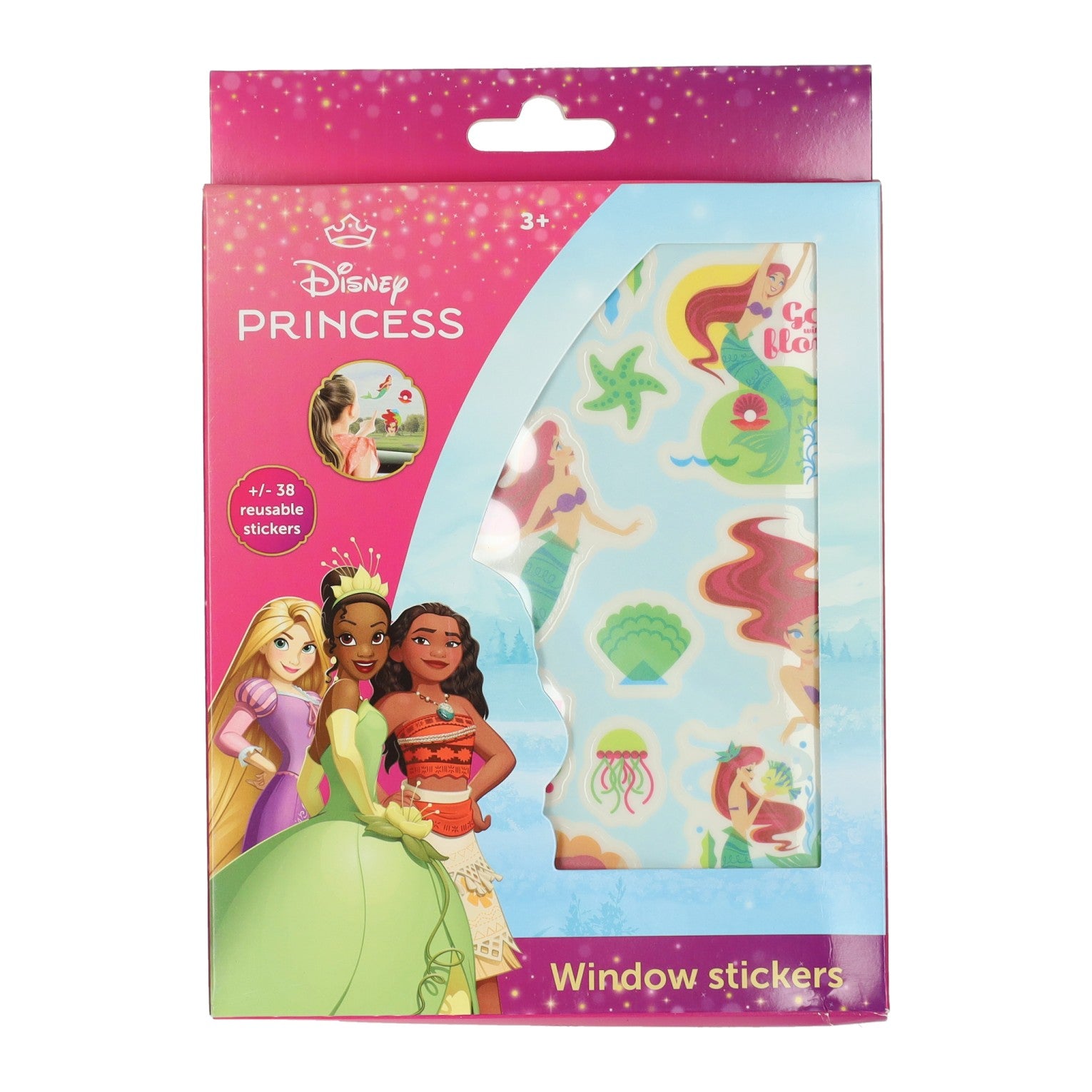 Disney raamstickers herbruikbaar princess