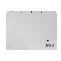 Alfabetische tabbladindex durable a5 14,8x21cm tab 40mm wit