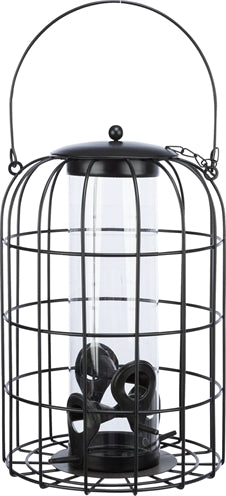 Trixie voerdispenser met gaasbescherming zwart