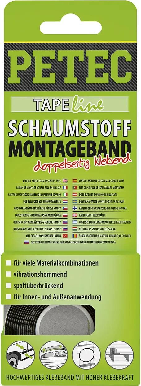 Petec montageband mounting tape 19mmx10m