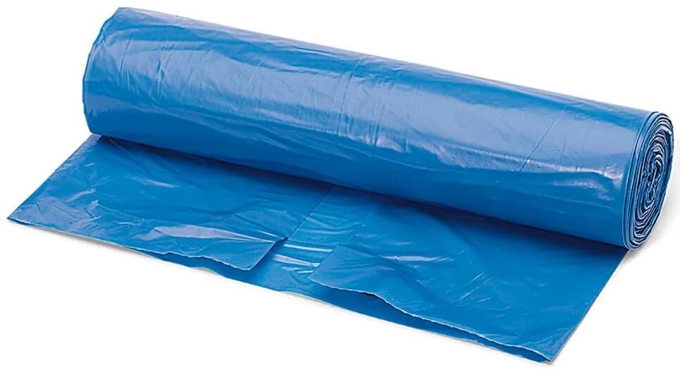 Nölle profi brush vuilniszak garbage bag, blue, 120l wheels of 25 pieces
