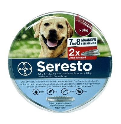 Bayer Seresto tekening vlooienband hond