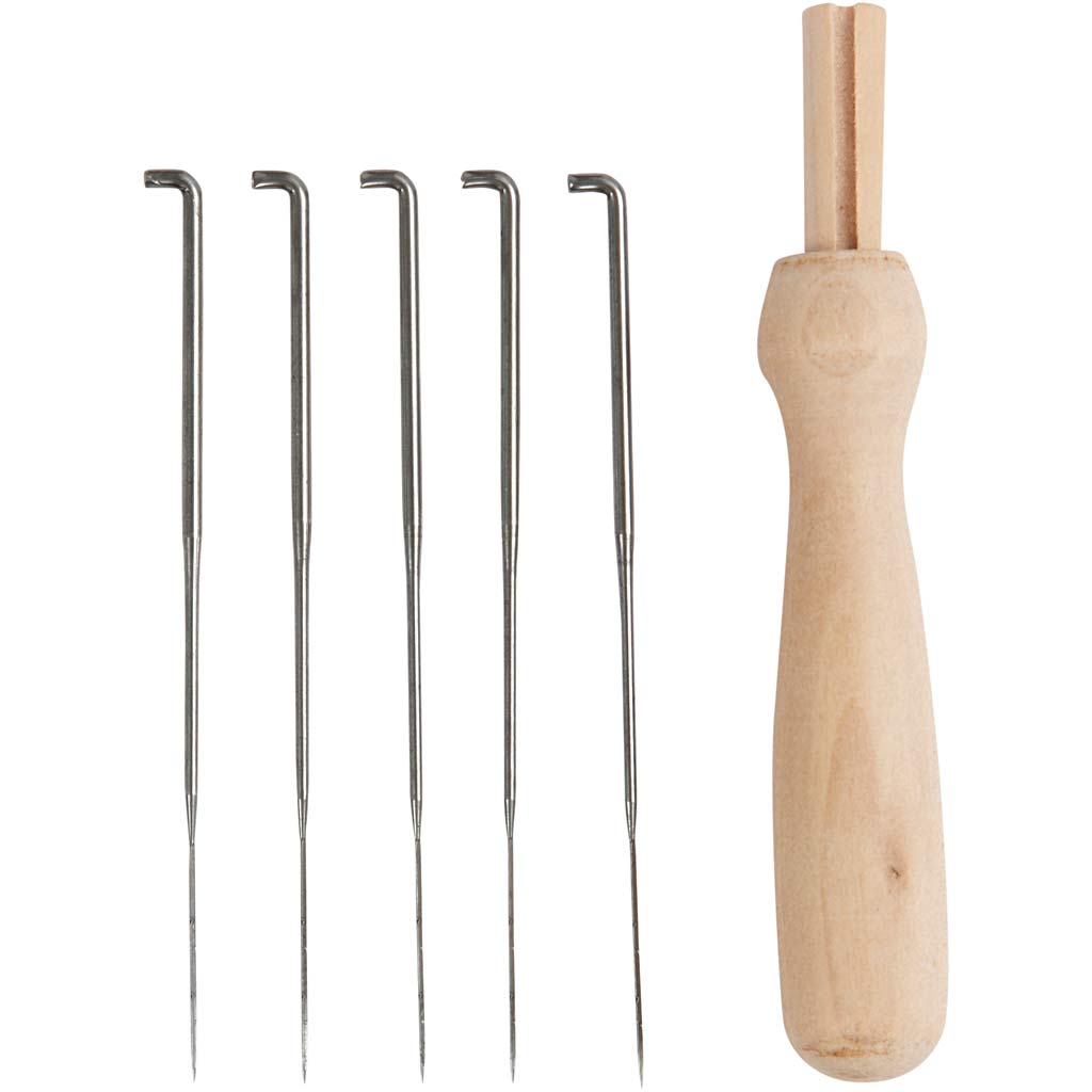 Creativ company viltnaald houder, l: 9 cm, 1 set