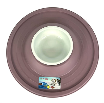 Happy pet gek op huisdieren voerbak drinkbak vulkaan blush roze