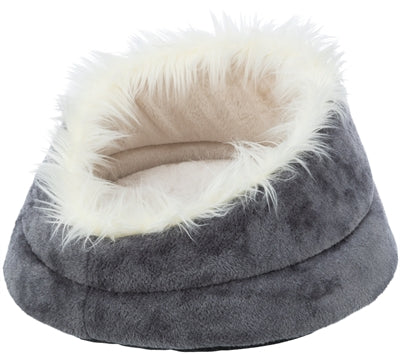 Trixie hondenmand minou rond soft edition grijs lichtgrijs