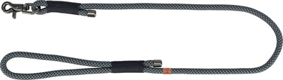 Trixie soft rope hondenriem zwart grijs