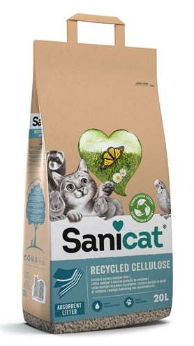 Sanicat gerecyclede cellulosekorrels