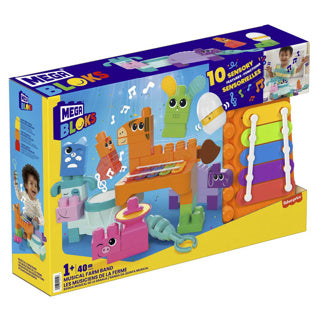 Mattel mega bloks muzikale dieren band 40 delig