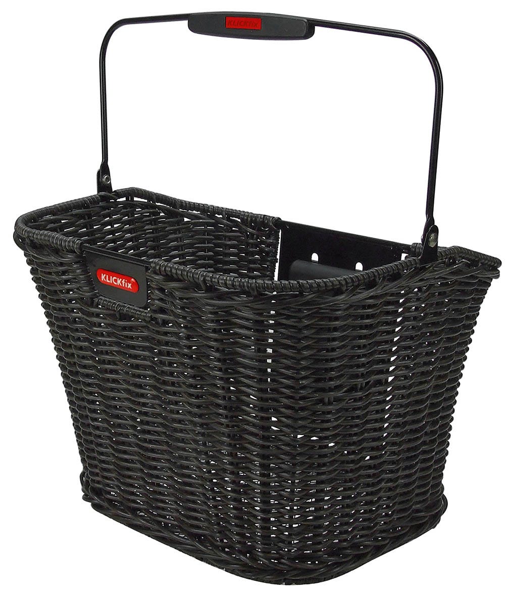 Klickfix rixen kaul fietsmand structura retro zwart
