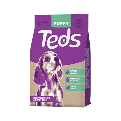 Teds op insecten gebaseerde puppy-opfok voor alle rassen