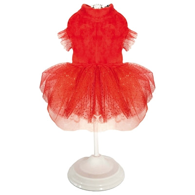 Croci honden jurk xmas sparkling rood