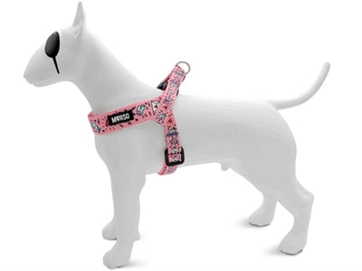 Morso mini hondentuig verstelbaar gerecycled lief tweet roze
