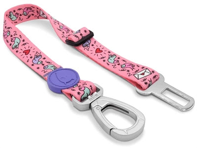 Morso honden autogordel gerecycled lief tweet roze