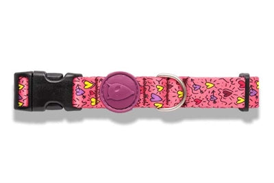 Morso Halsband hond gerecycled roze, denk roze