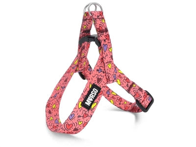 Morso mini hondentuig verstelbaar gerecycled roze denk roze