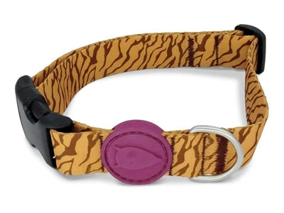 Morso dog collar recycled jungle drum orange