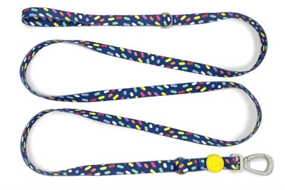 Morso hondenriem verstelbaar gerecycled colour invaders paars