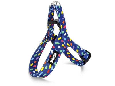 Morso Mini hondentuig verstelbaar gerecycled colour invaders paars
