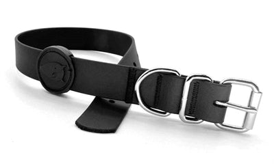 Morso Halsband hond waterdicht gerecycled zwart zwart