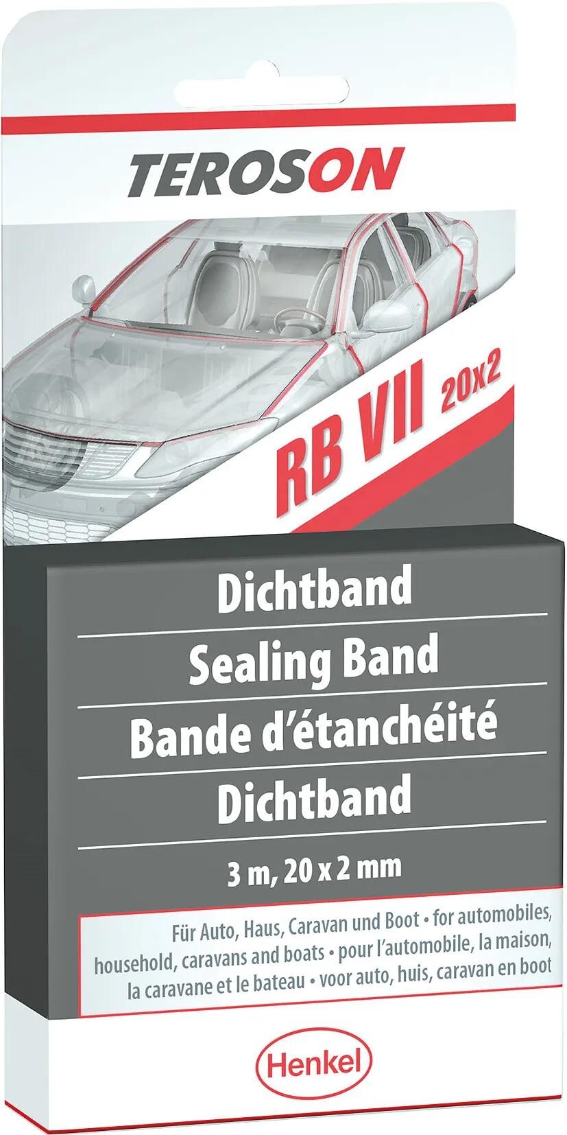 Teroson dichtband rb vii terostat vii 20x2mm 3m sb white sealing tape