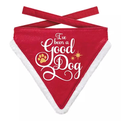 Plentygifts kerst bandana goede hond rood