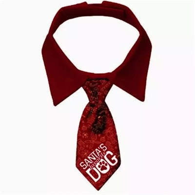 Plenty Gifts kerststropdas favoriete hond van de kerstman