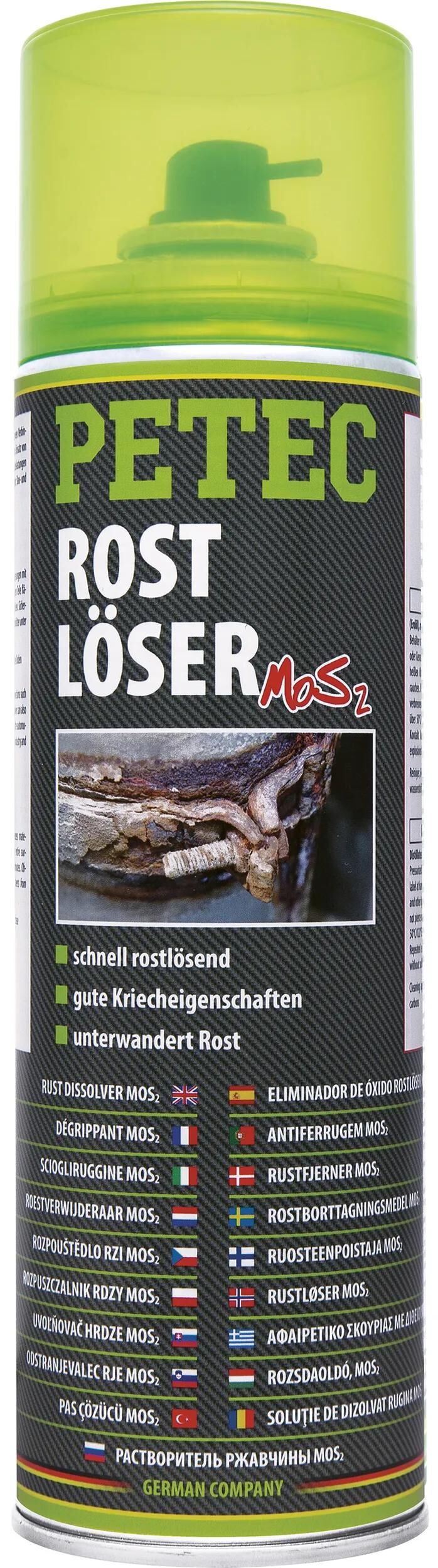Petec rostlöser mos² rust solvent mos2 500 ml