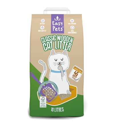 Easypets Biologisch afbreekbare houtkorrels kattenbakvulling
