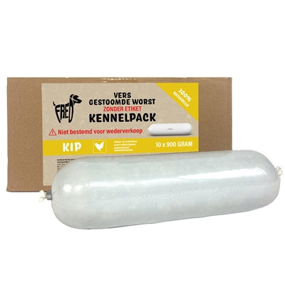 Freds Gestoomd vers vlees slechtste kennelpack kip tarwe en glutenvrij