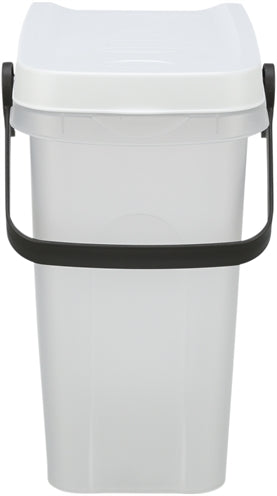 Trixie voerton luchtdicht afsluitbaar kunststof transparant wit wit