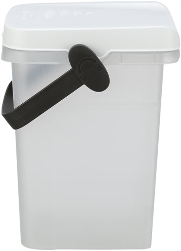 Trixie voerton luchtdicht afsluitbaar kunststof transparant wit wit