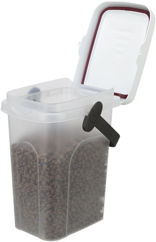 Trixie voerton luchtdicht afsluitbaar kunststof transparant wit wit