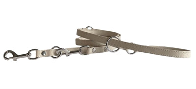 Sazzz Hondenriem passion verstelbaar leer crème