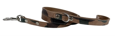 Sazzz Hondenriem onverschrokken vintage leer camouflage