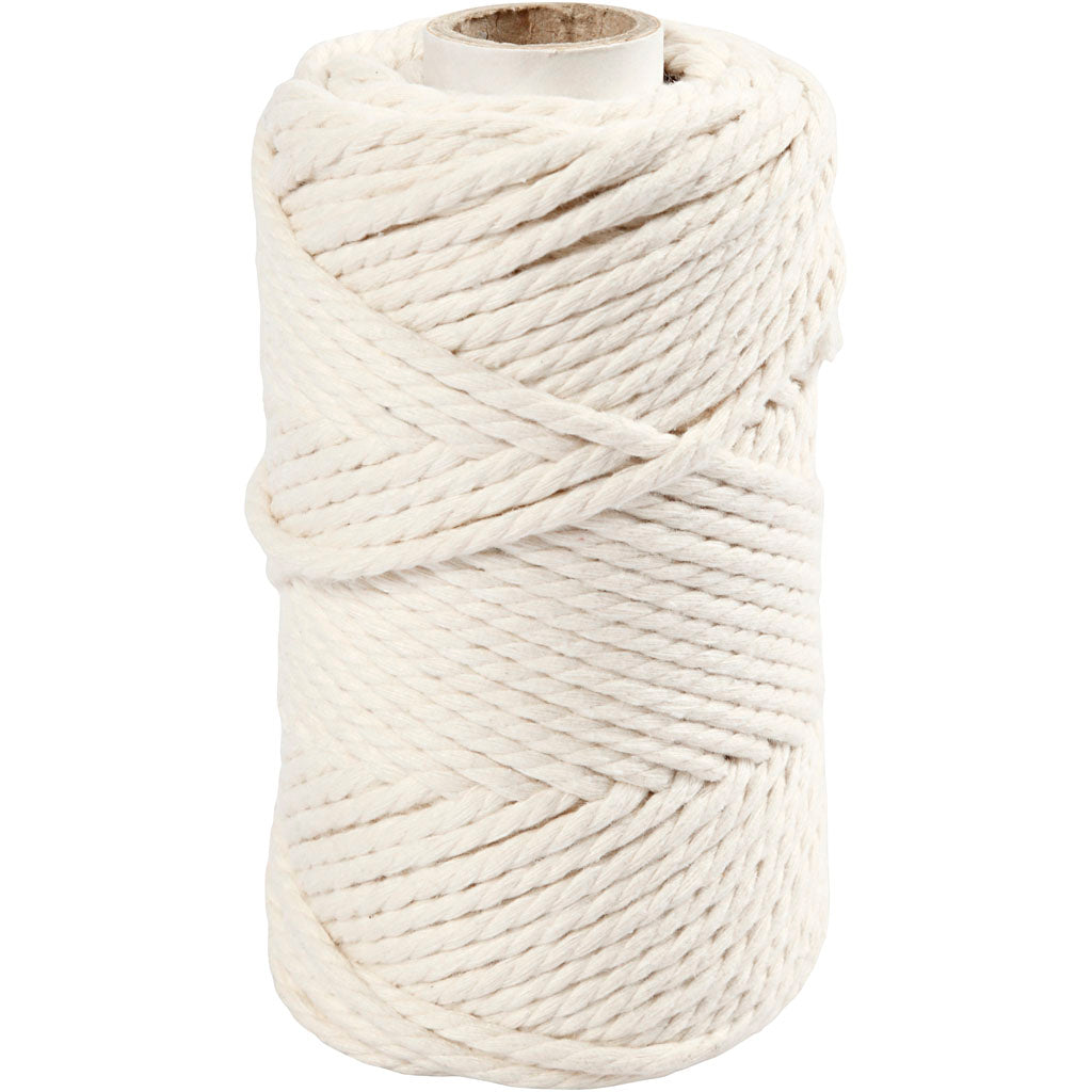 Creativ company macramé koord gebroken wit, 55m