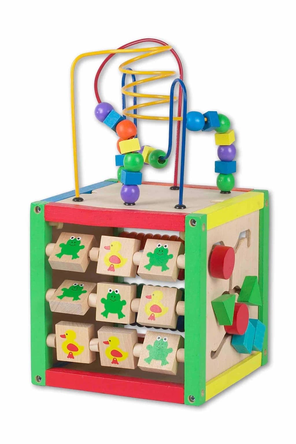 Vedes beeboo houten activiteiten leer kubus