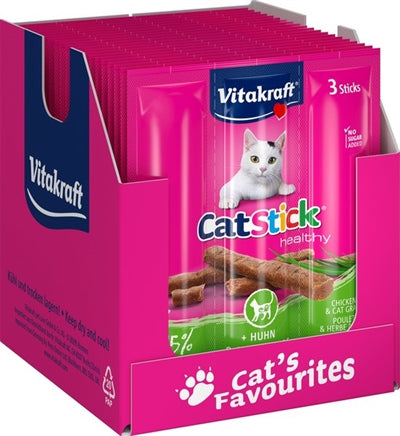 Vitakraft kattenstick mini kip kattengras