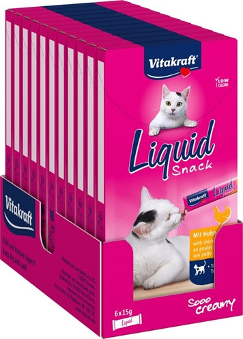 Vitakraft katten vloeibare snack kip taurine